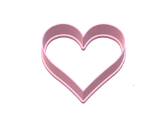 cortante galletita corazon 8 cms x 3 cms altura corte masa donnas C1485 en internet