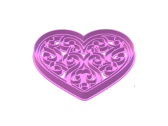 CORTANTE CORAZON MANDALAS 10X9 CMS ALTO C1987 SAN VALENTIN - comprar online
