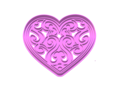 CORTANTE CORAZON MANDALAS 10X9 CMS ALTO C1987 SAN VALENTIN en internet