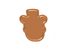 CORTANA OSO BEAR FAZ BEAR 2 PARTES 9.5 CMS ALTO X 8,5 CMS ANCHO C2820 - cortantesparty