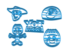 Set Cortantes galletitas 3d toy story x 05 u buzz budy - comprar online