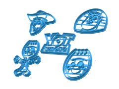 Set Cortantes galletitas 3d toy story x 05 u buzz budy en internet