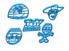 Set Cortantes galletitas 3d toy story x 05 u buzz budy - cortantesparty