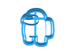 CORTANTE REPOSTERIA AMONG US CLASICO 9 X 7 CMS ANCHO 2 PARTES C2328 - comprar online