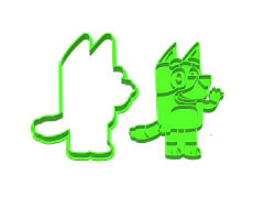 CORTANTE PERRO BLUEY 2 PARTES 10 CMS X 7,5 CMS ANCHO C2821