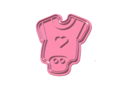 Imagen de SET CORTANTES 2 PARTES BABY SHOWER MARQUITO BODY CHUPETE CARRITO C2720