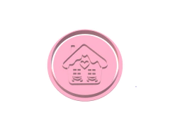 CORTANTE NAVIDAD SELLO REDONDO CASITA 6X6 CMS C2298 COOKIE