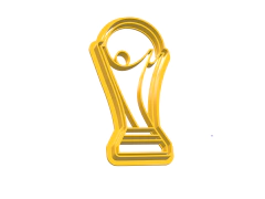 CORTANTE COPA DEL MUNDO 2 PARTES 10 X 5 CMS ANCHO FUTBOL C2760 en internet