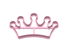 cortante galletitas corona princesa 13 X 8 CMS ALTO mod B 08 cms C437 - comprar online