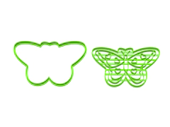 SET CORTANTES MARIPOSAS PARTY Y SILUETA C2467 - cortantesparty