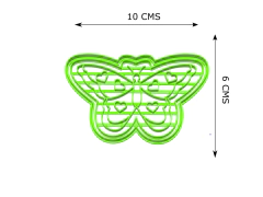 SET CORTANTES MARIPOSAS PARTY Y SILUETA C2467 en internet