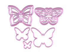 SET CORTANTES MARIPOSAS PARTY Y SILUETA C2467