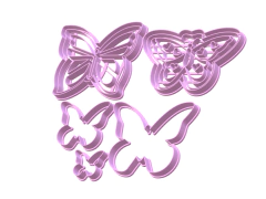 SET CORTANTES MARIPOSAS PARTY Y SILUETA C2467 - tienda online