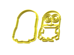 CORTANTE GALLETITA MINIONS MOD B 2 PARTES 09 CMS ALTO C2637 en internet