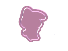 CORTANTE GALLETITA KUROMI MOD D 9 X 7 CMS C2816 - cortantesparty