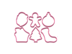 CORTANTES REPOSTERIA NAVIDAD SET 4 CMS ALTO CUPCAKES X 06 U C2242