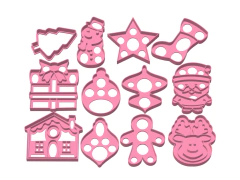 cortantes galletita promo navidad x 06 cms alto x 12 u C559