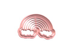CORTANTE GALLETITA 3D ARCO IRIS NUBE FONDANT CERAMICA C2470 - comprar online