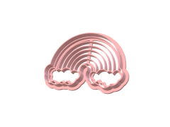 CORTANTE GALLETITA 3D ARCO IRIS NUBE FONDANT CERAMICA C2470 en internet