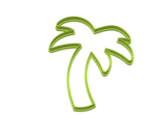 CORTANTE PALMERA TROPICAL SILUETTE 12X10 CMS ANCHO C2047 en internet