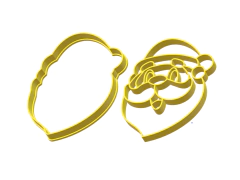 8CORTANTE PAPA NOEL HAPPY 10X8 CMS (2 PARTES) C2241 NAVIDAD en internet