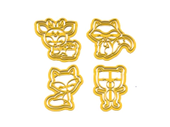 CORTANTES SET ANIMALES BOSQUE HAPPY 6CM ALTO X 04U C2210