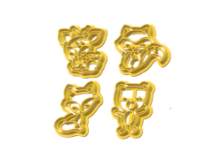 CORTANTES SET ANIMALES BOSQUE HAPPY 6CM ALTO X 04U C2210 en internet