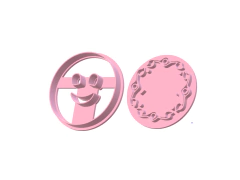 CORTANTE REPOSTERIA GALLETITAS 2 PARTES SONRISAS 6X6 CMS C2219 - comprar online