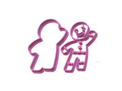 CORTANTE NAVIDAD SR JENGIBRE HAPPY 10 X 7 CMS ANCHO 2 PARTES C2310 en internet