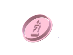 CORTANTE NAVIDAD SELLO REDONDO VELA 6X6 CMS C2308 COOKIE - comprar online