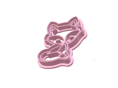 CORTANTE REPOSTERIA ZORRO HAPPY BOSQUE 6X5.5 CMS ANCHO C2209 - comprar online