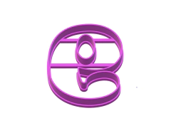 Imagen de CORTANTE GALLETITAS NUMEROS HAPPY 0 AL 9 X 08 CMS ALTO FONDANT C1849