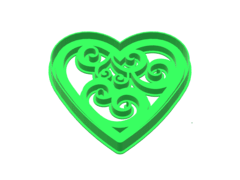 CORTANTE CORAZON GOTICO 8,5X8,5 CMS C1992 SAN VALENTIN - comprar online
