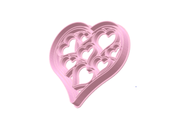 CORTANTE CORAZON 8 CORAZONES 9X9 CMS C1986 SAN VALENTIN