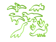 SET CORTANTES DINOS SILUETA COMBO 8 UNIDADES DINOSAURIOS C2730 en internet