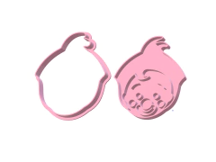 cortante galletita payaso plim plim circo 09 alto en 2 partes cms C1084 en internet