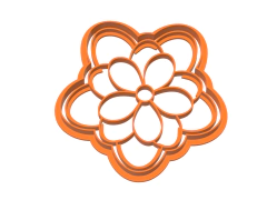 CORTANTE REPOSTERIA FLOR HAPPY 2 PARTES 9 X 9 CMS C2346