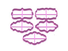 CORTANTE REPOSTERIA X 05 U MARQUITOS CARTELITOS 9 X 6 CMS C2182 - comprar online