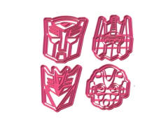 set cortantes galletitas transformers 08cms x 04u - tienda online