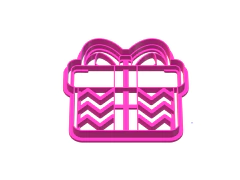 CORTANTE NAVIDAD CAJA REGALO 9X9 CMS ANCHO C2283