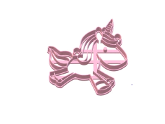 cortante moldes galletitas unicornio happy 08 cms C042 - comprar online
