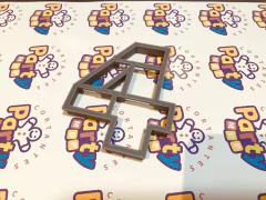 cortante galletitas numero 4 fuente franklin gotic x 08 cms C993 - comprar online