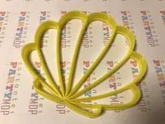 cortante galletitas ostra concha de mar siluette 08 cms C377