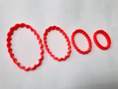 cortante galletitas set blondas ovaladas ovalo x 04u 8/6/4,5/3 alto C1486