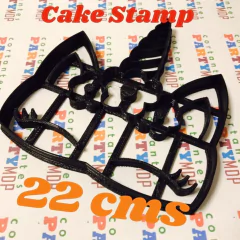 cortante galletita unicornio big flower CAKE STAMP 22 cms C527