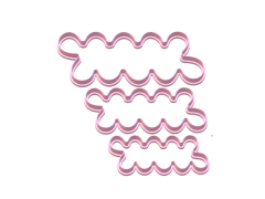 Cortantes X3 Rosas 3d Reposteria Fondant Porcelana Fria C1585 EASY ROSE - cortantesparty