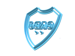 CORTANTE REPOSTERIA ESCUDO BOCA JUNIORS 12 X 9,5 CMS ANCHO 2 PARTES C2238 - comprar online