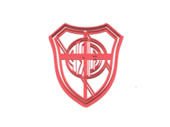 CORTANTE REPOSTERIA ESCUDO RIVER 10 X 9 CMS ANCHO 2 PARTES C2235 en internet