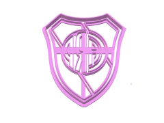 CORTANTE REPOSTERIA ESCUDO RIVER 12 X 10 CMS ANCHO 2 PARTES C2236 en internet