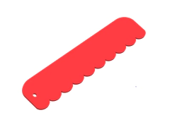 Espatula Alisador Icing 25X6 CMS MOD H Espesores Reposteria C1858 - comprar online